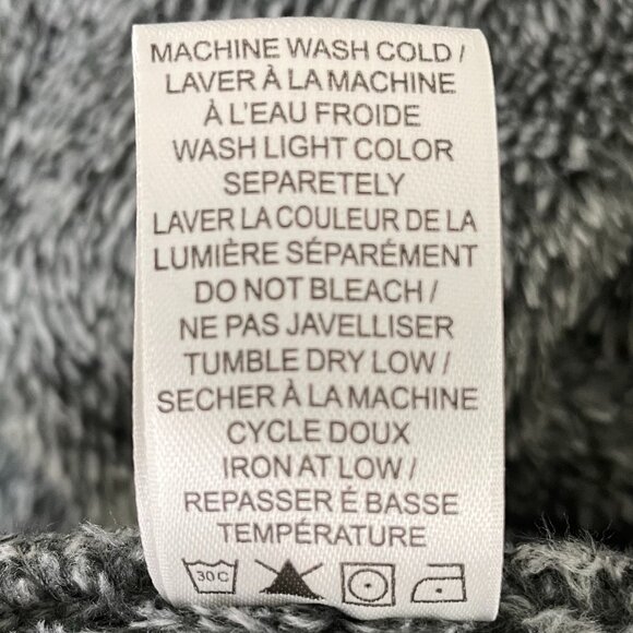 Daniel Buchler Shawl Collar Plush Tie Waist Polyester Robe Charcoal L/XL NWT - Picture 13 of 16